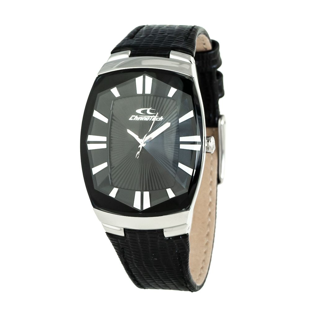 

Часы Chronotech LeatherWatch, черный