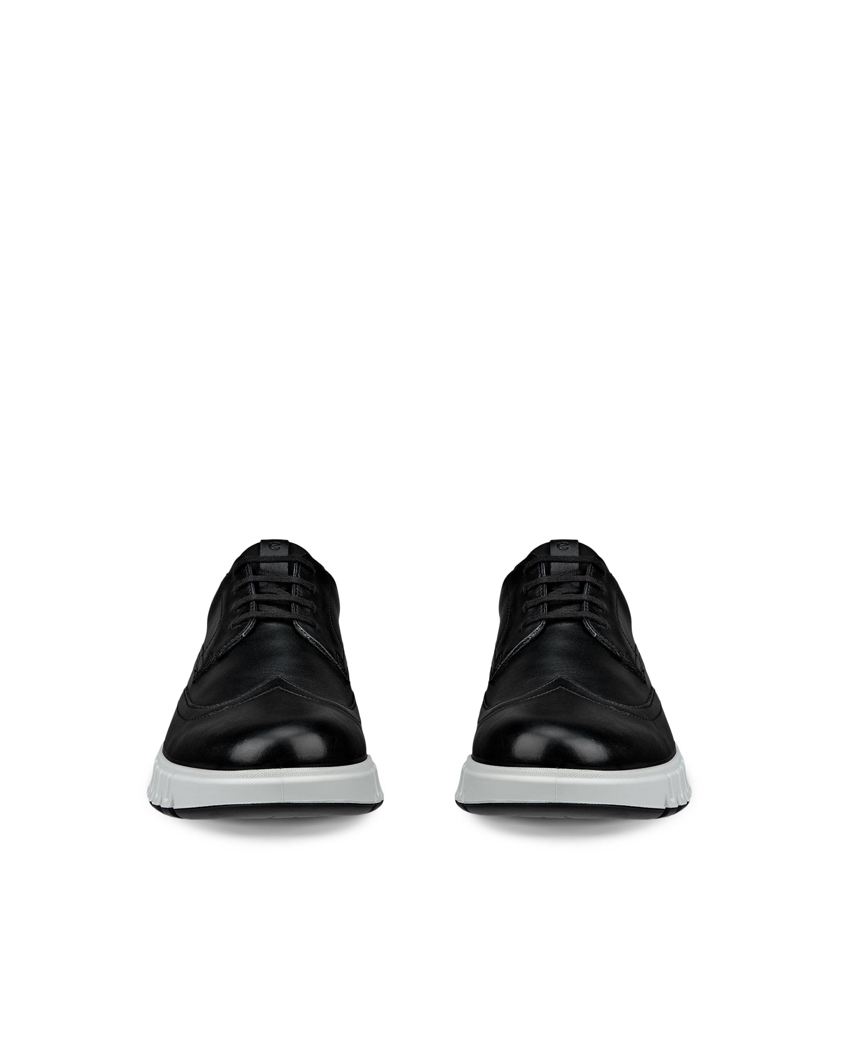 Мужские повседневные туфли ECCO Groove Hybrid из натуральной кожи, BLACK/BLACK