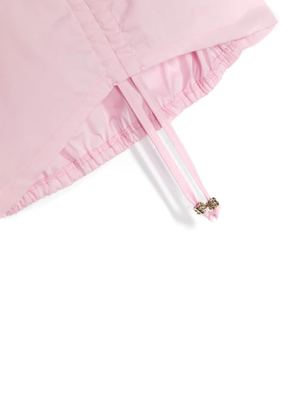 Поплиновая блузка с укороченными рукавами Pinko Kids, розовый — фото 3