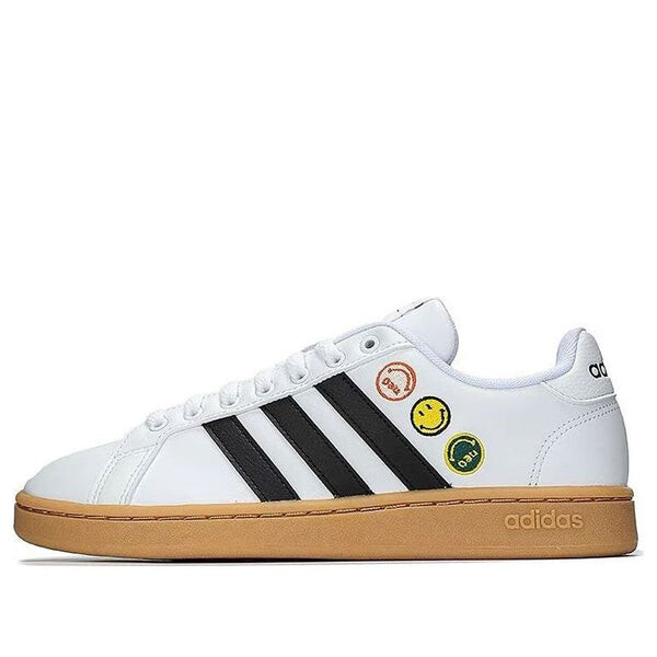 

Кроссовки neo smiley x neo grand court Adidas, черный
