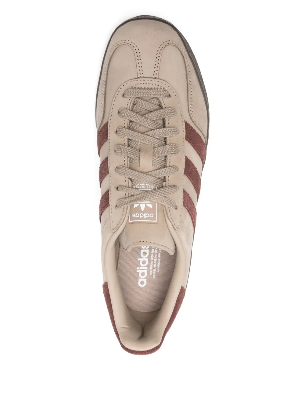 Кроссовки Gazelle с тремя полосками Adidas, нейтральный — фото 4
