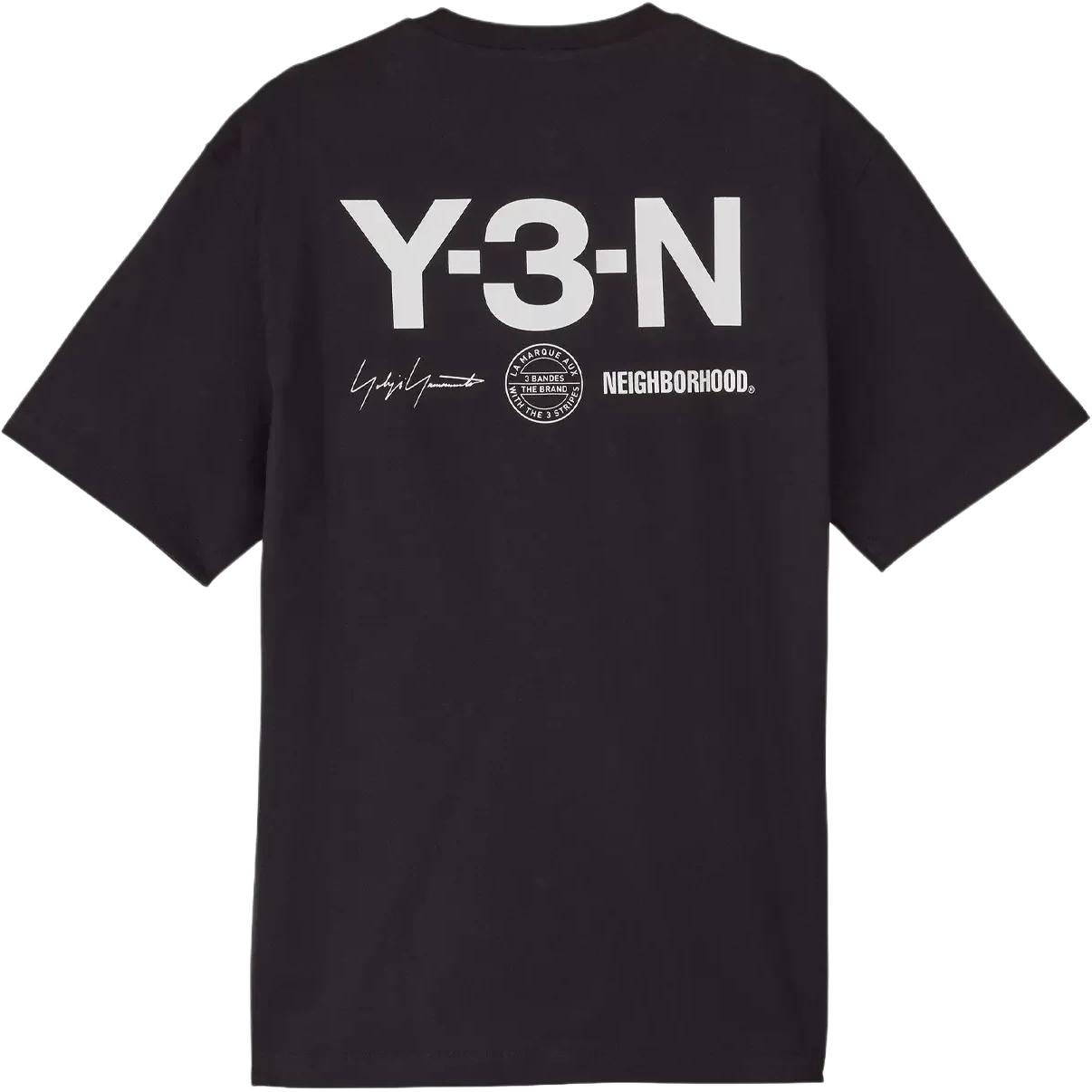 Футболка Y 3 X Neighborhood с принтом Y-3, черный — фото 3