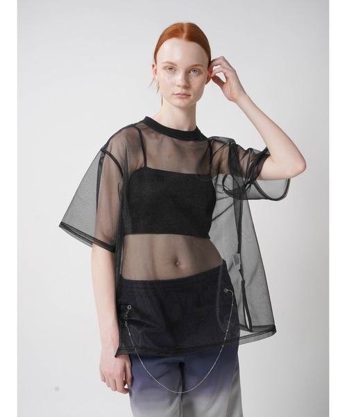 

:ETHROF Топ из ламы ETHROF, черный