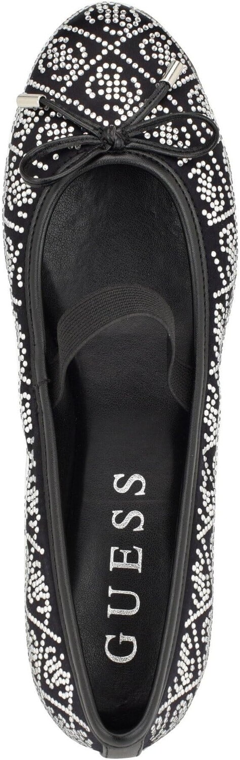 Туфли на плоской подошве GUESS Kairo, цвет Black Satin — фото 2