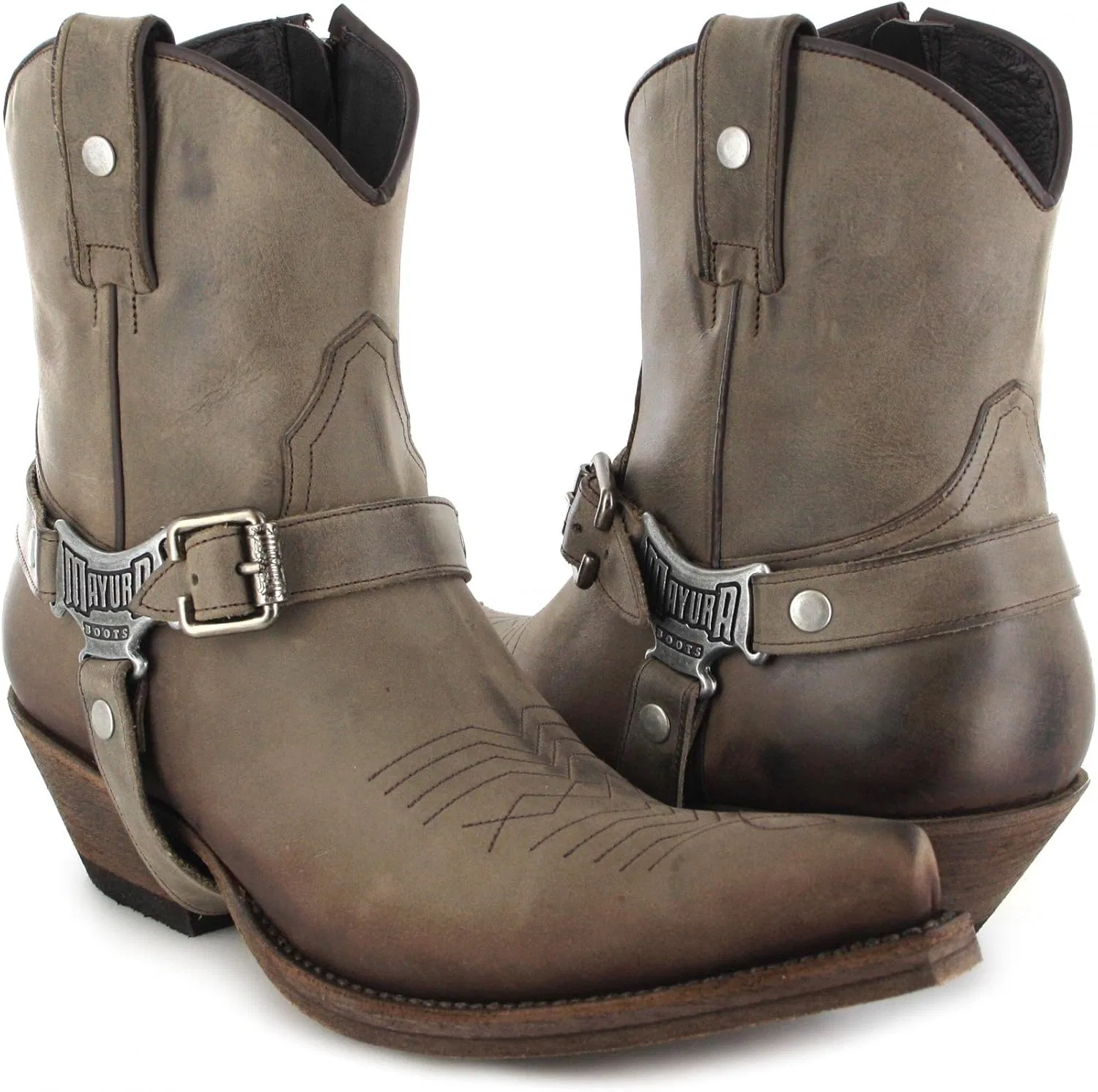 Мужские ковбойские ботинки Mayura Boots MB014 Meo Western Boots, кожаные, коричневые — фото 3