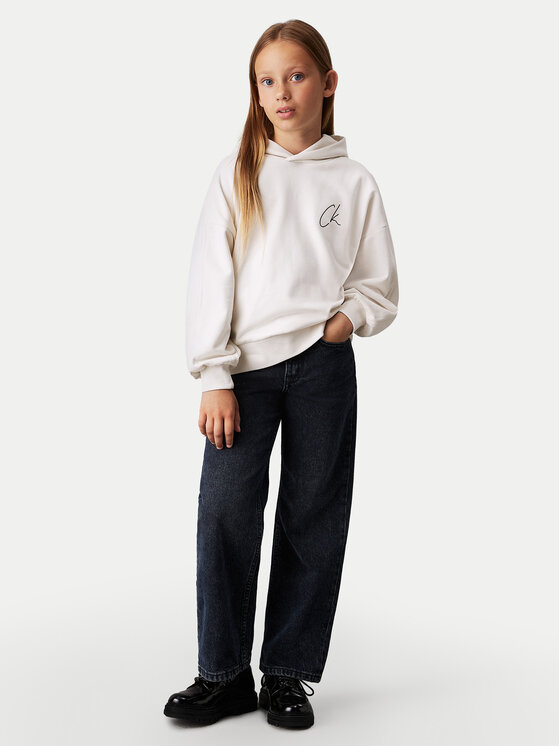 Свитшот regular fit Signage IG0IG02640 Calvin Klein Jeans, экрю — фото 2