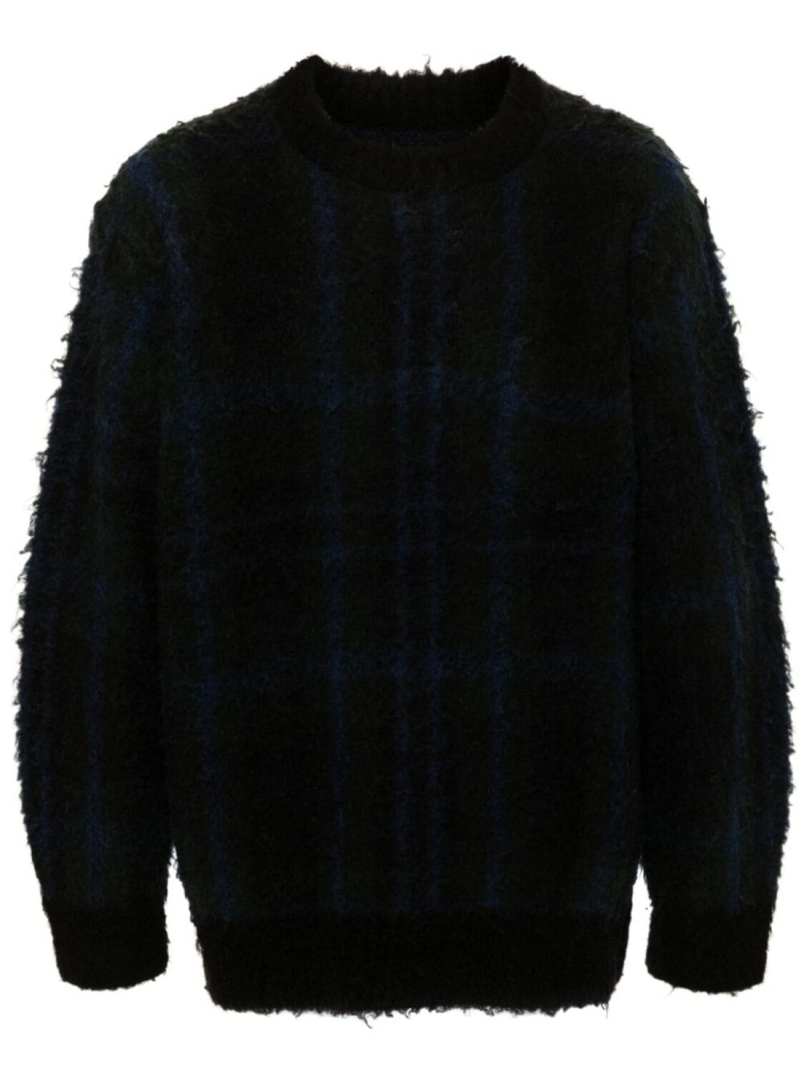 

Sacai свитер в клетку, зеленый