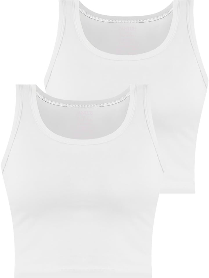 

Топ Janice 2 x Damen crop Namlea, белый