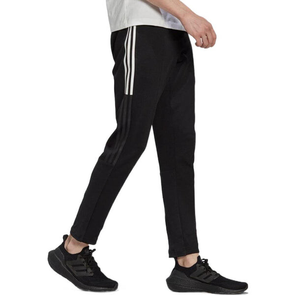 Спортивные штаны Men's adidas Solid Color Stripe Straight Casual Sports Pants/Trousers/Joggers Black, черный — фото 3