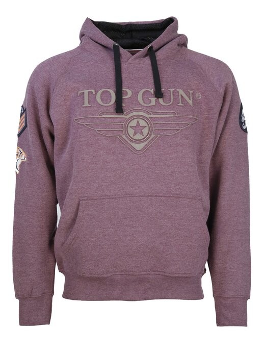 

Пуловер с капюшоном Topgun, бордовый