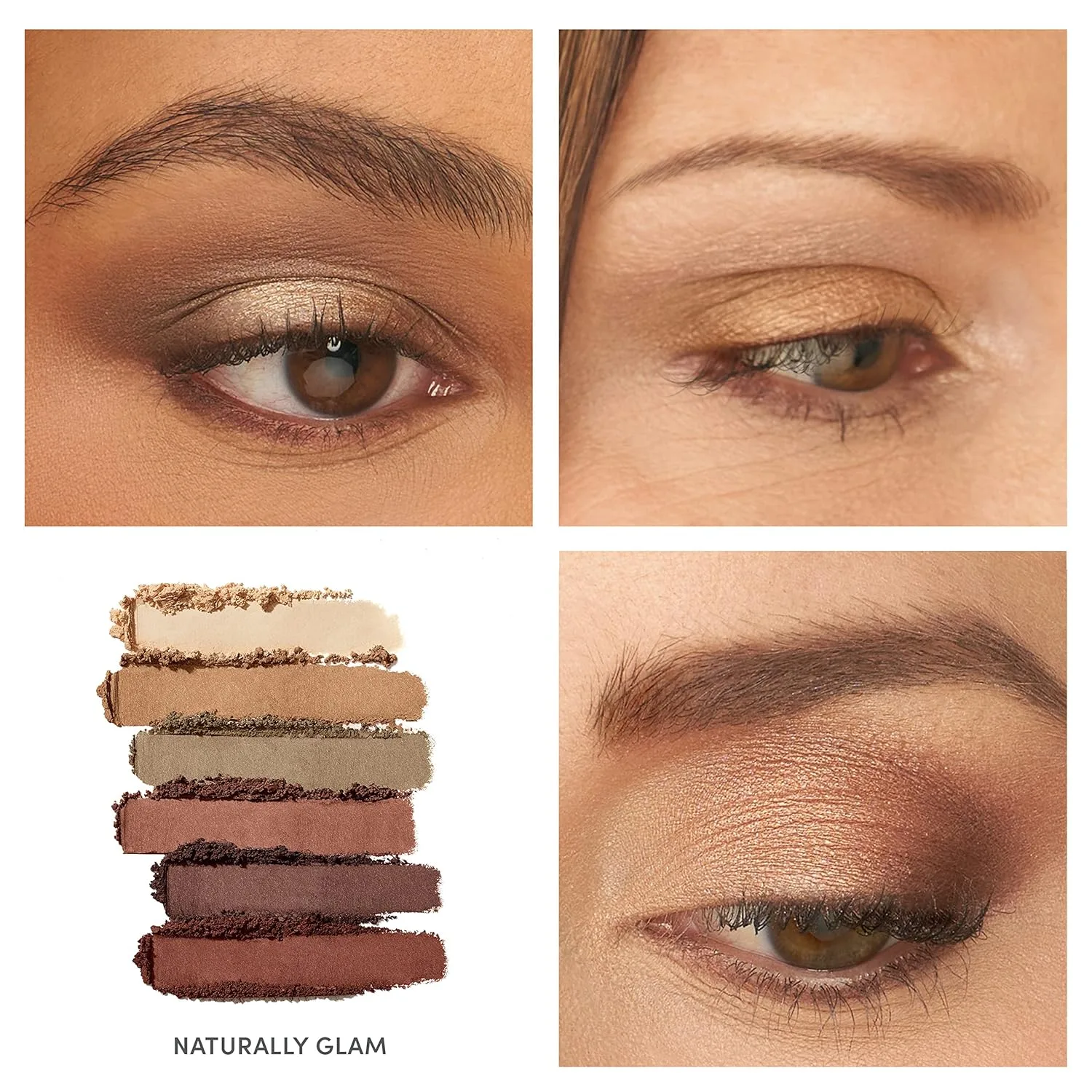 jane iredale PurePressed Eye Shadow Triple | Высокопигментированные минеральные тени для век | Долговечная формула, устойчивая к скатыванию | Безопасно для чувствительных глаз, Naturally Glam — фото 3