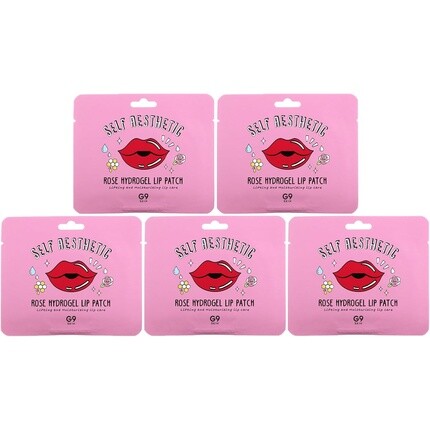 

G9Skin Self Aesthetic Rose гидрогелевый патч для губ, упаковка из 5 шт