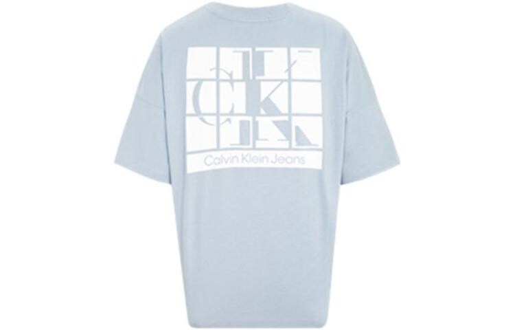 Футболка унисекс светло-голубая Calvin Klein, светло-голубой — фото 2
