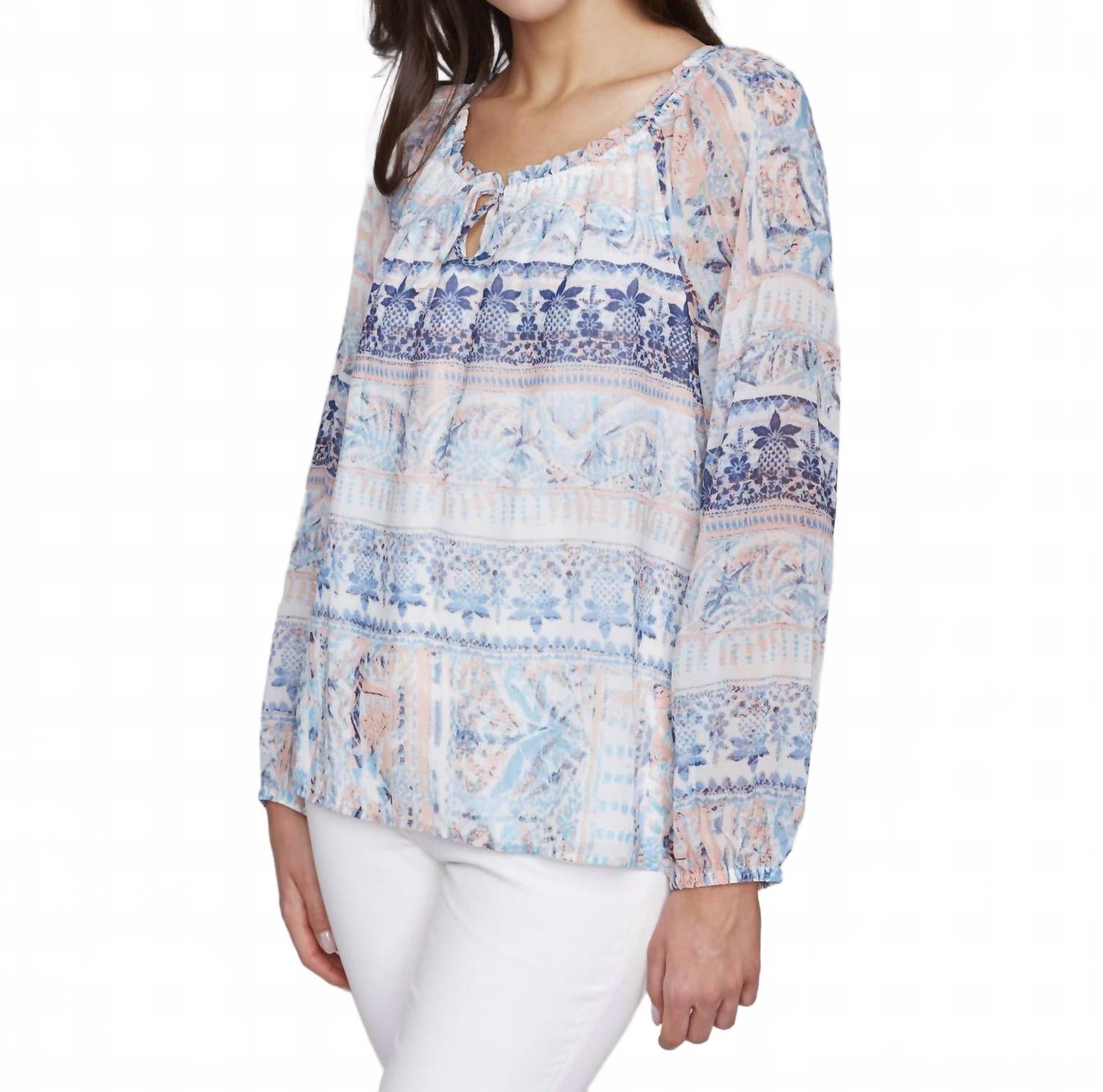 

Приталенная блузка с регланными рукавами и резинкой на манжетах Roots CHARLIE B, Roots