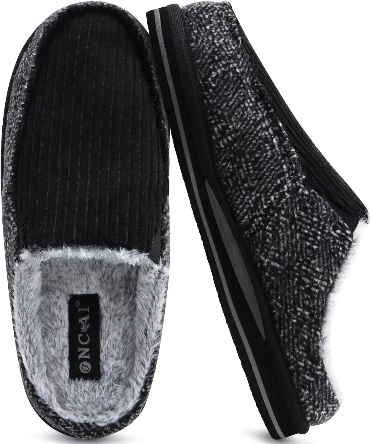 Тапочки с поддержкой стопы ONCAI, Corduroy Black