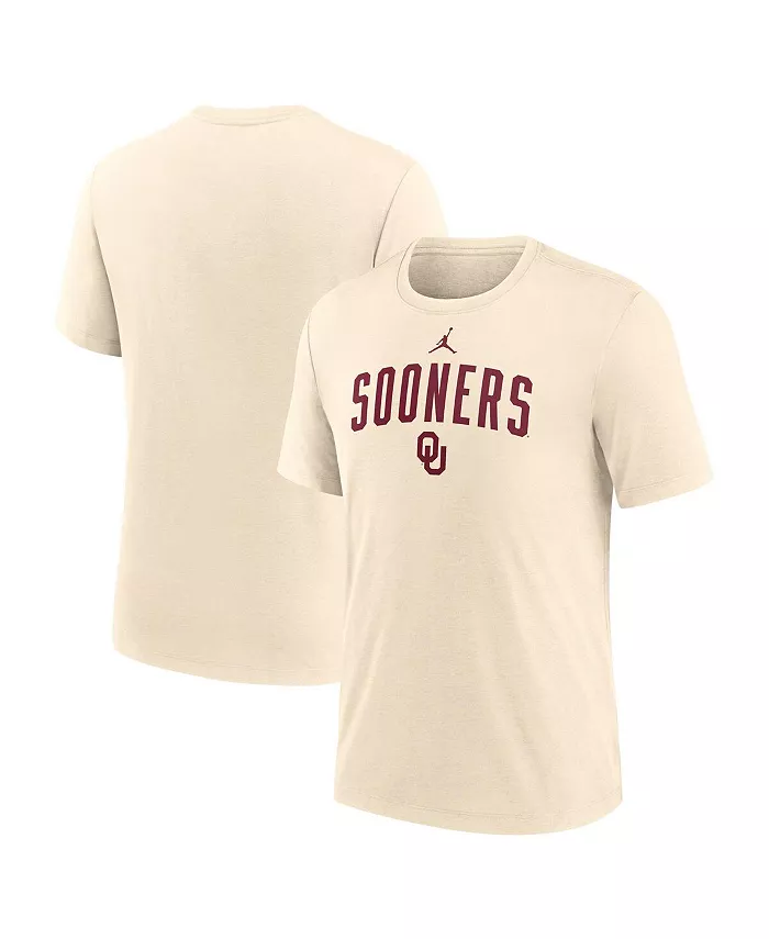 

Мужская футболка Oklahoma Sooners с логотипом Arch, трикотаж из смесовой ткани Jordan