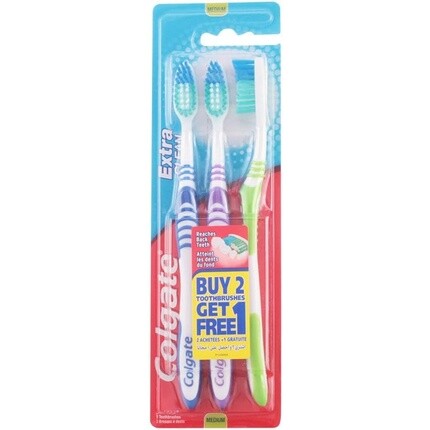 

Зубная щетка Colgate Extra Clean Medium — упаковка из 2 + 1 шт.