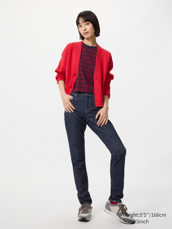 Ультраэластичные скинни-джинсы Uniqlo, 66 blue — фото 2