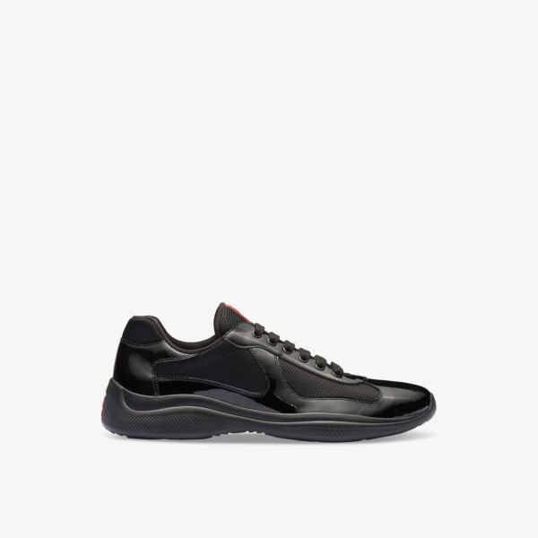 

Кроссовки из кожи и сетки America's Cup Prada, черный