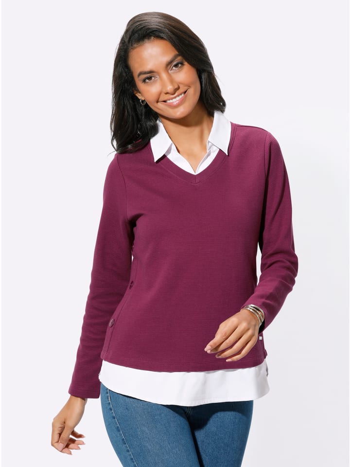 

WITT WEIDEN Футболка «2 в 1» сиреневого и белого цвета, Белый, WITT WEIDEN Футболка «2 в 1» сиреневого и белого цвета