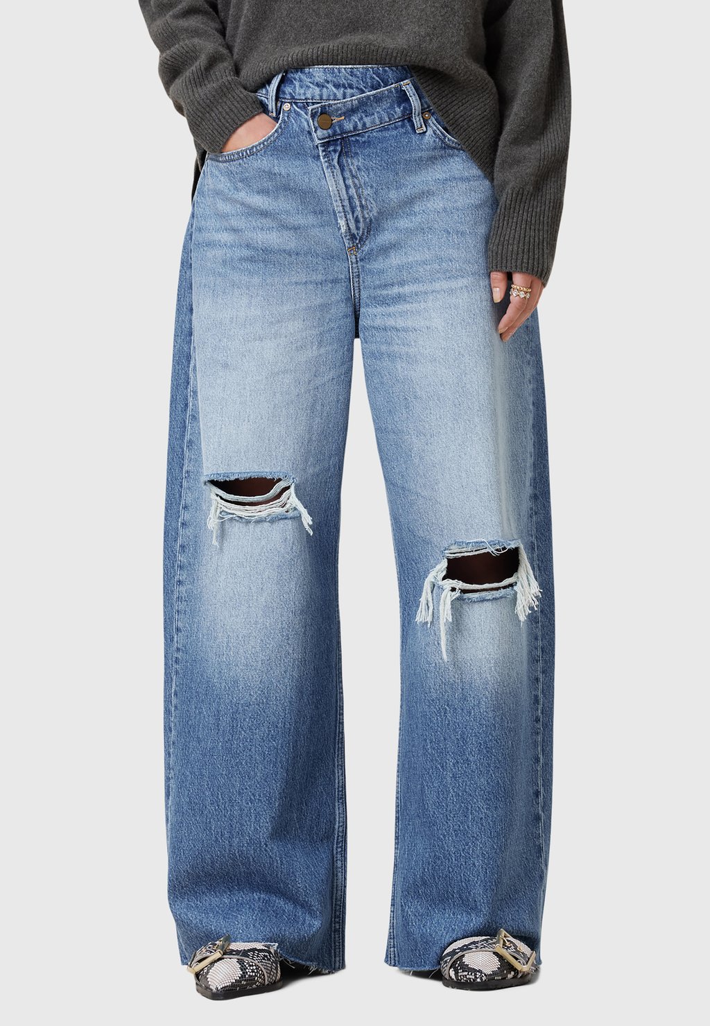 

Расклешенные джинсы AKI CROSSOVER AllSaints, синий