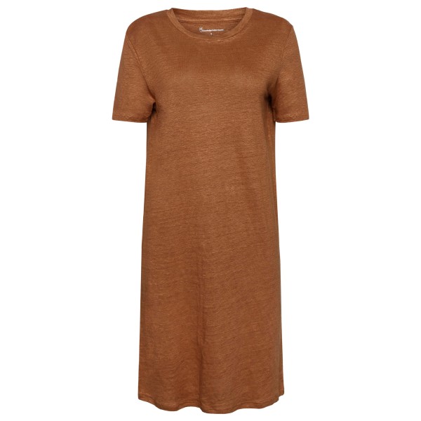 

Женское льняное платье-футболка с короткими рукавами - платье Knowledgecotton Apparel, Tuffet