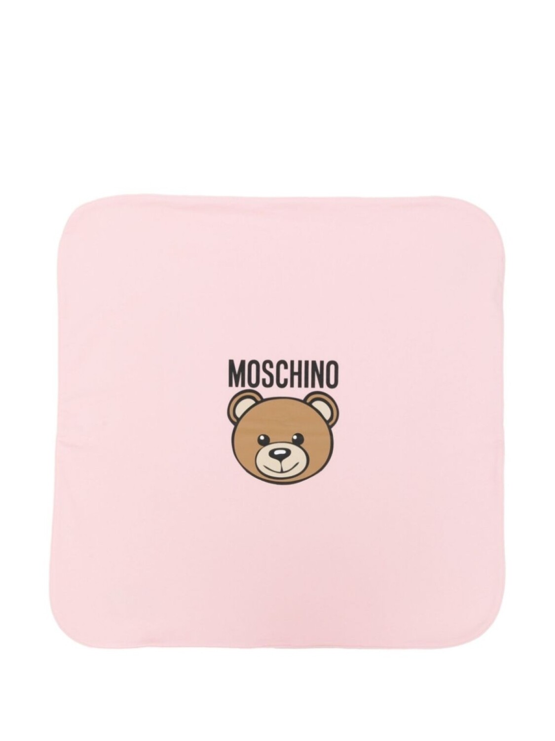 

Moschino Kids одеяло с принтом, розовый