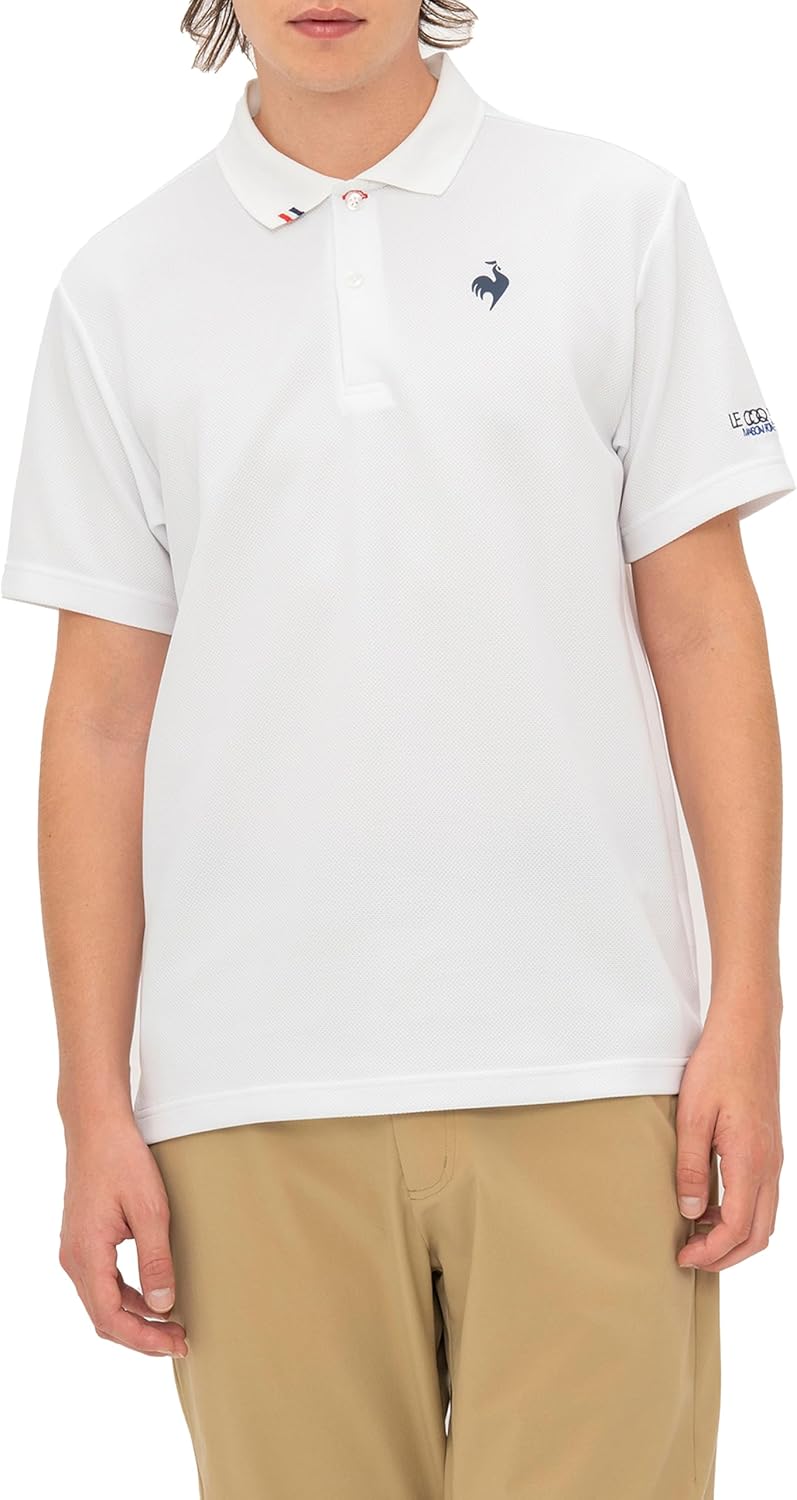 

Поло Coq Sportif, цвет «Хеланука», с воротником, влагоотводящая, эластичная, защита от УФ-излучения (UPF30) Le Coq Sportif