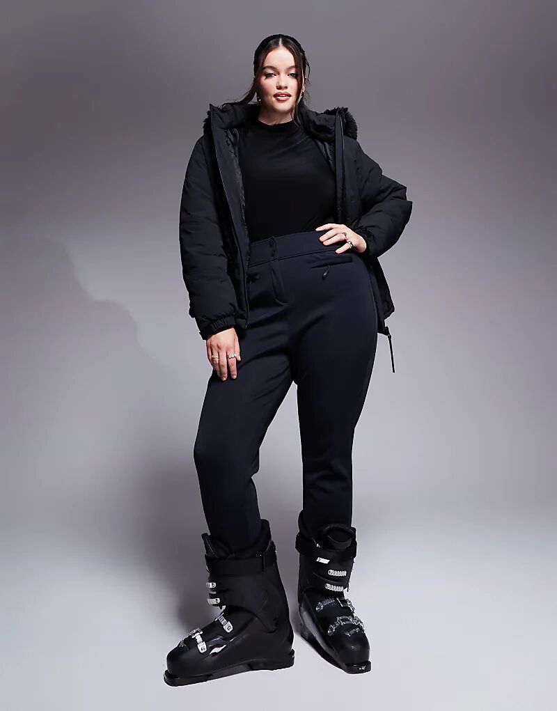 

Узкие водоотталкивающие брюки Curve Ski softshell черного цвета ASOS 4505