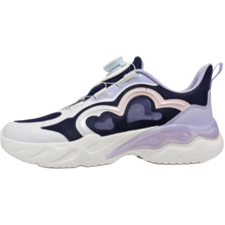 

XTEP Нескользящие износостойкие низкие детские кроссовки для повседневной носки - темно-фиолетовый/снежно-голубой