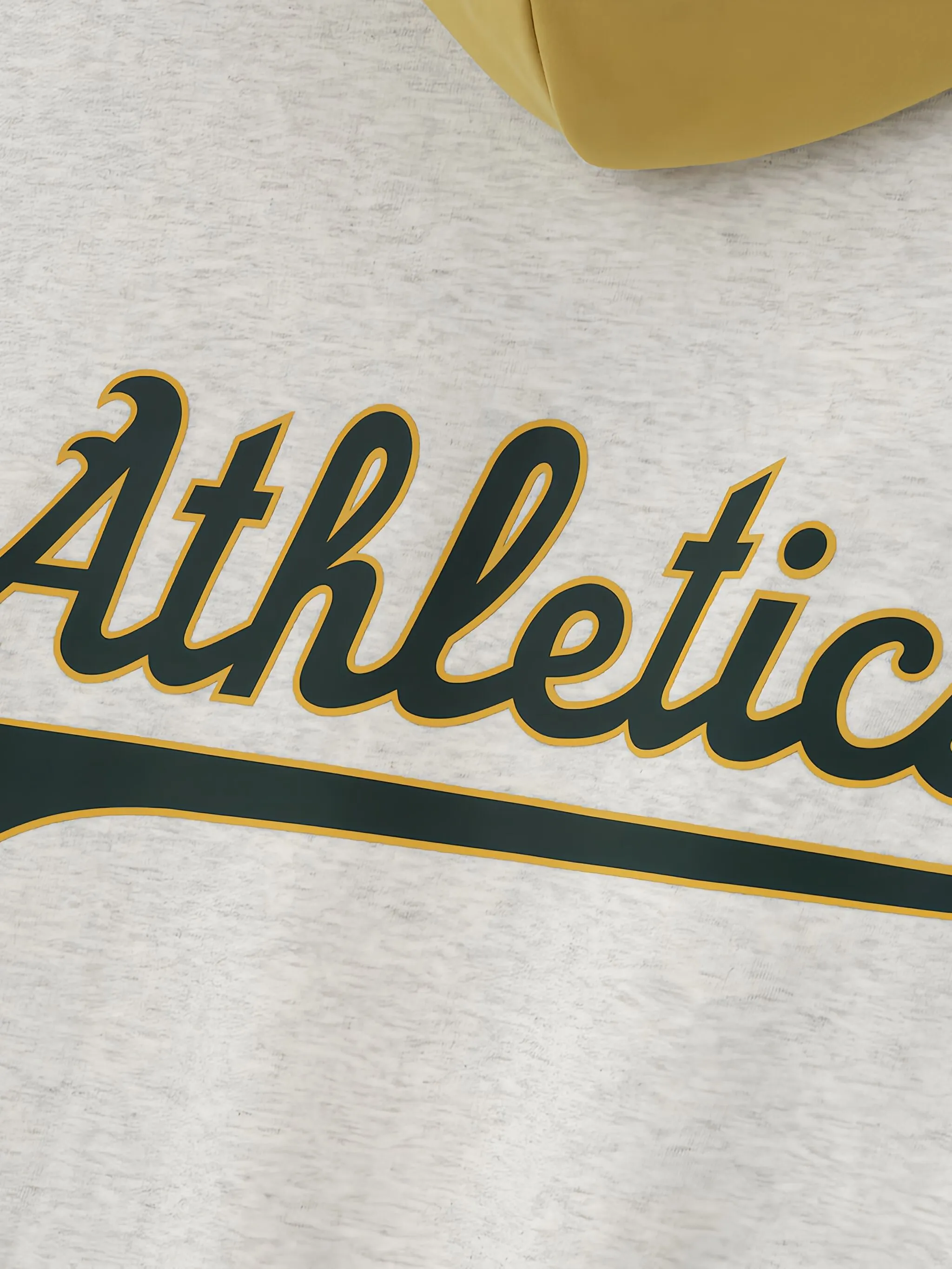 Худи с логотипом из коллаборации с MLB Athletics Fear Of God Essentials, серый — фото 4