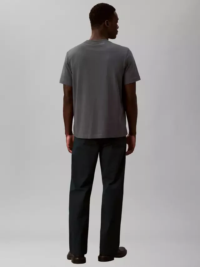 Прямые брюки из эластичного хлопка в стиле 90-х, темно-синие Calvin Klein — фото 2
