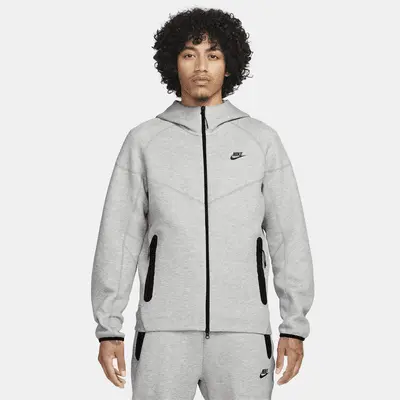 

Худи Nike Sportswear Tech Fleece Windrunner, цвет Dark Grey Heather/Black
