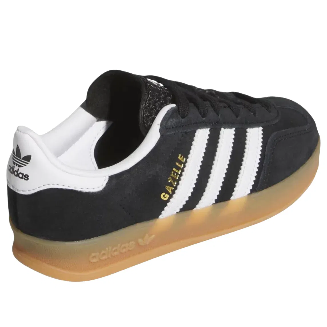 Кроссовки Adidas Gazelle Indoor 'Black White Gum' IH9135, черный — фото 4