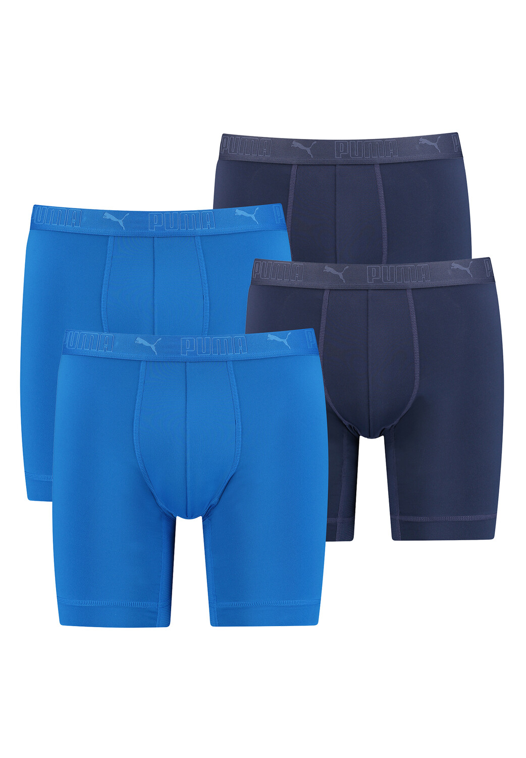 

Боксеры Puma Boxershorts PUMA SPORT MICROFIBER LONG BOXER 4P, цвет Blue Combo