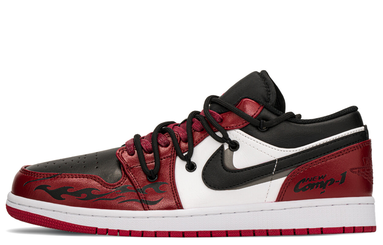 

Кроссовки Jordan 1 Low Bred Toe 2.0, черный/красный