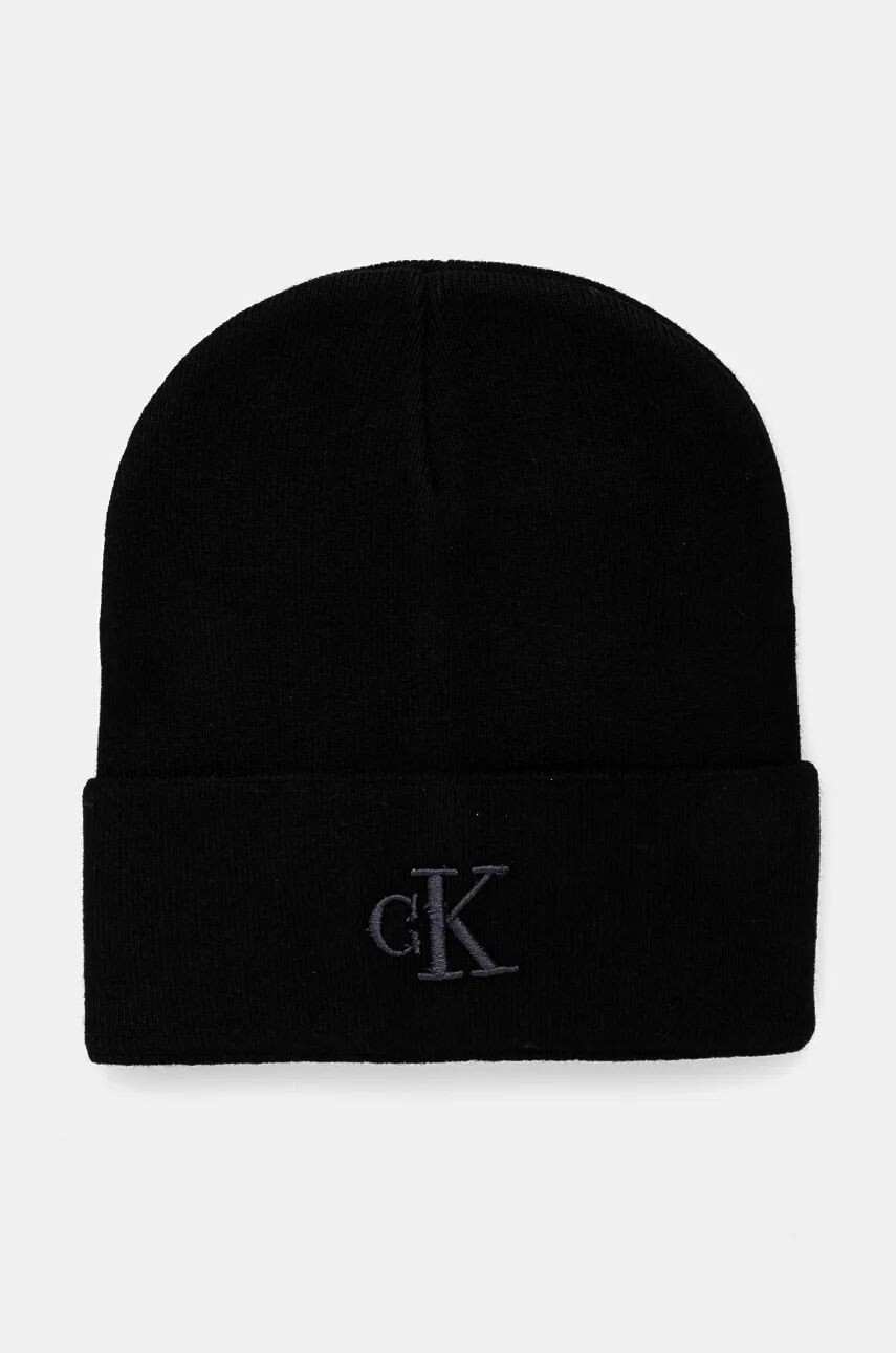 

Кепка из смесовой шерсти Calvin Klein Jeans, черный