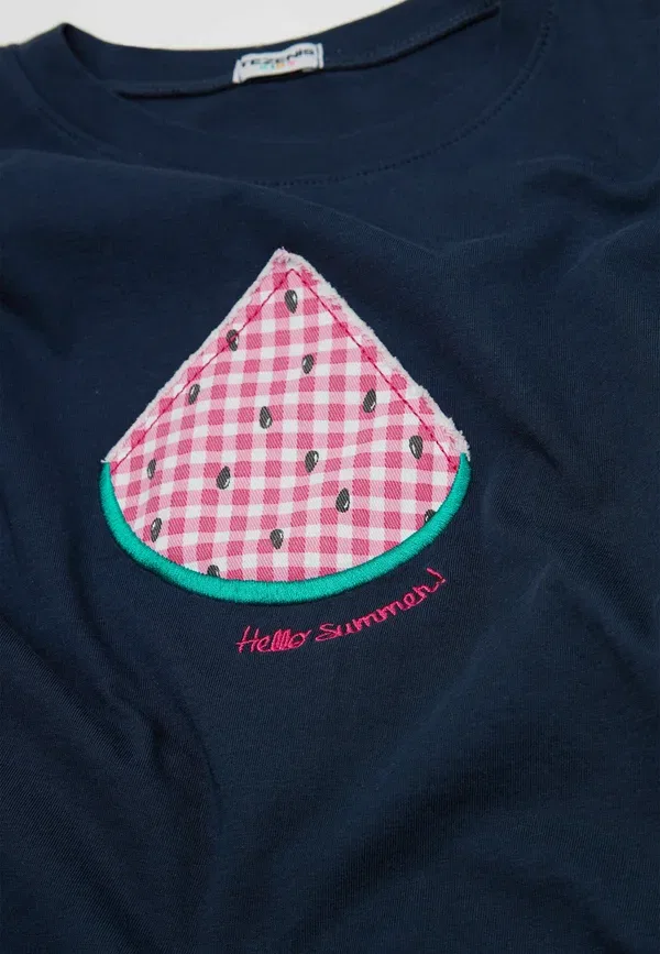 Футболка Tezenis Boxy patch print t-shirt, синий — фото 2