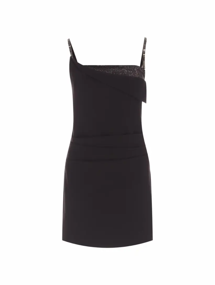 

Платье мини с драпировкой Roland Mouret, черный