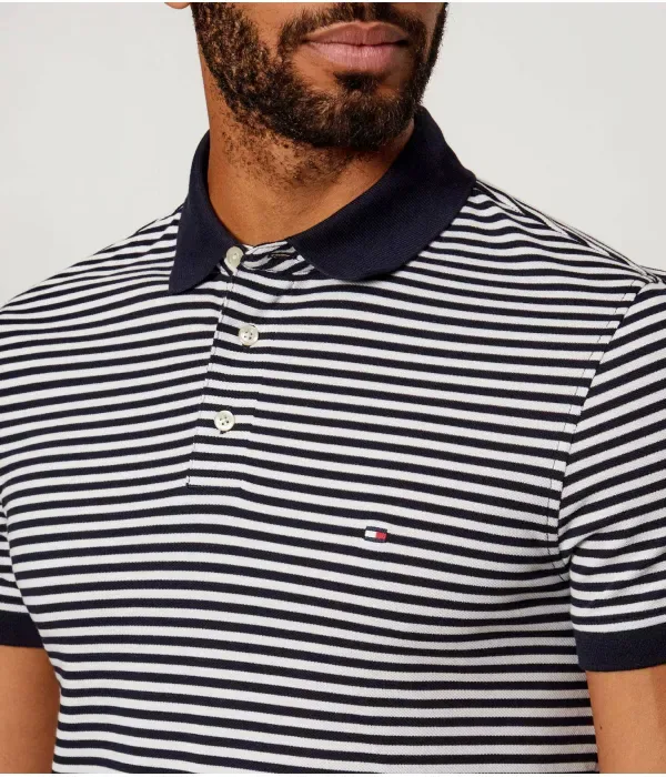 Поло THE 1985 slim fit Tommy Hilfiger, темно-синий — фото 4