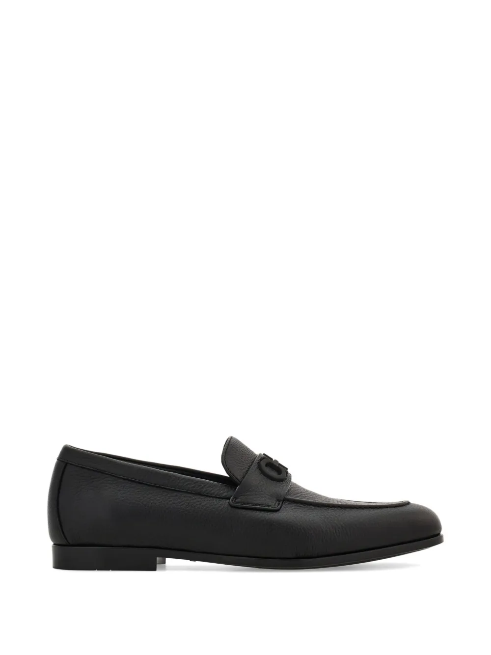 

Лоферы с пряжкой Gancini Ferragamo, черный