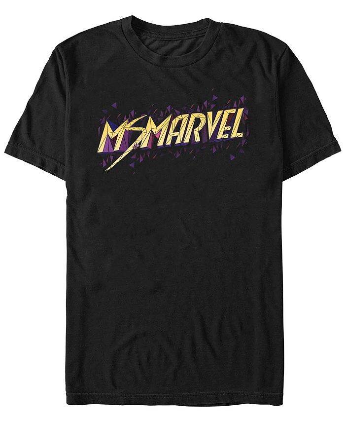 

Мужская футболка с короткими рукавами Marvel Likeness Ms. Marvel Polygons Fifth Sun, черный