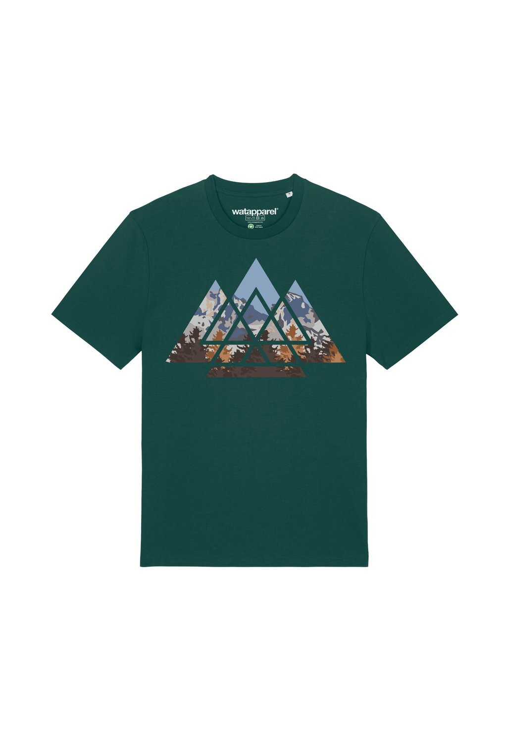 

Футболка с принтом GEOMETRIC LANDSCAPE watapparel, темно-зеленый