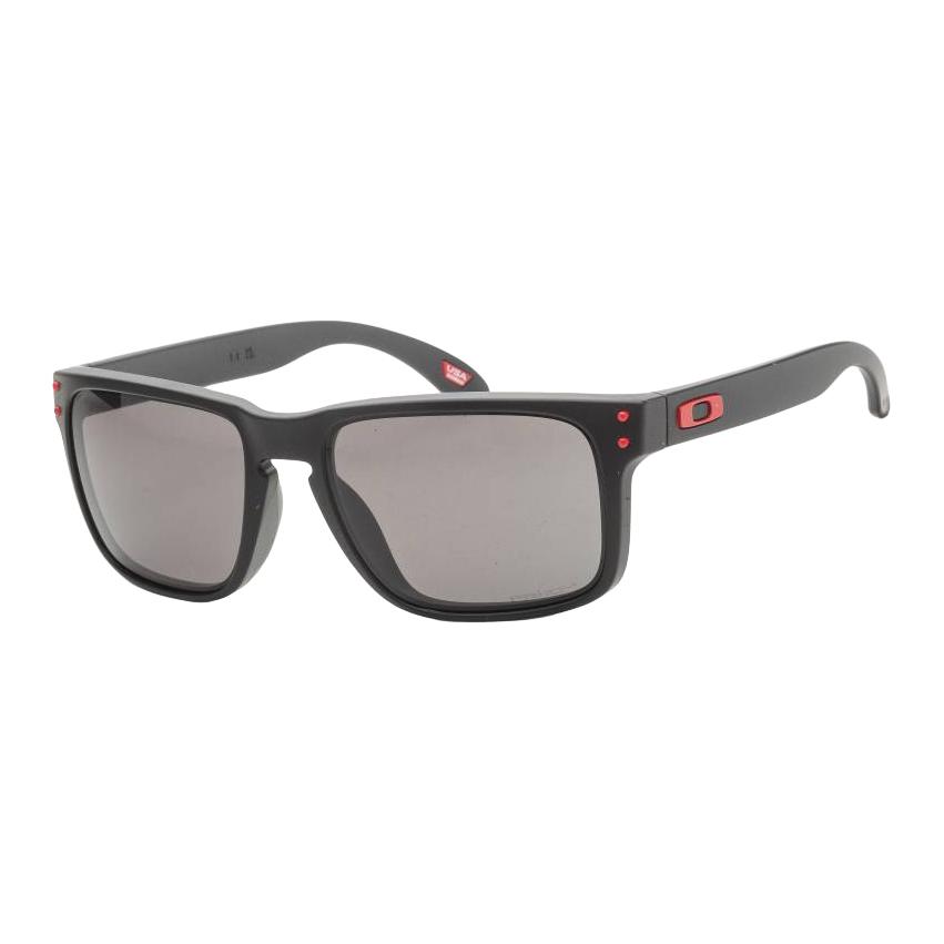 

Oakley Пластиковые прямоугольные солнцезащитные очки мужские черные, Gray