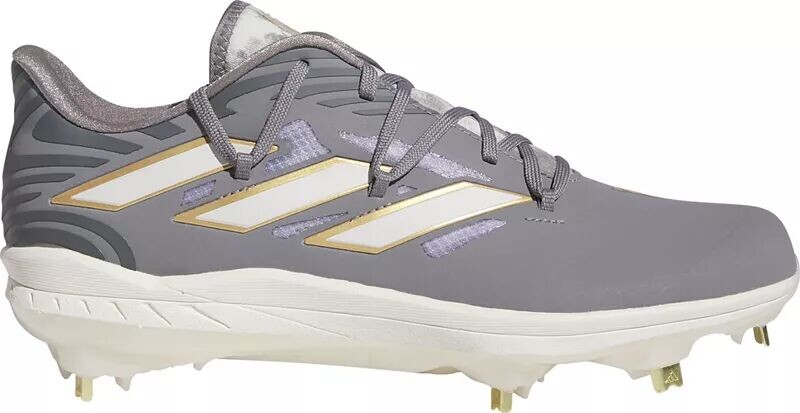 

Мужские бейсбольные бутсы Adidas Adizero Afterburner 9 Summer Bash Metal, серый/белый