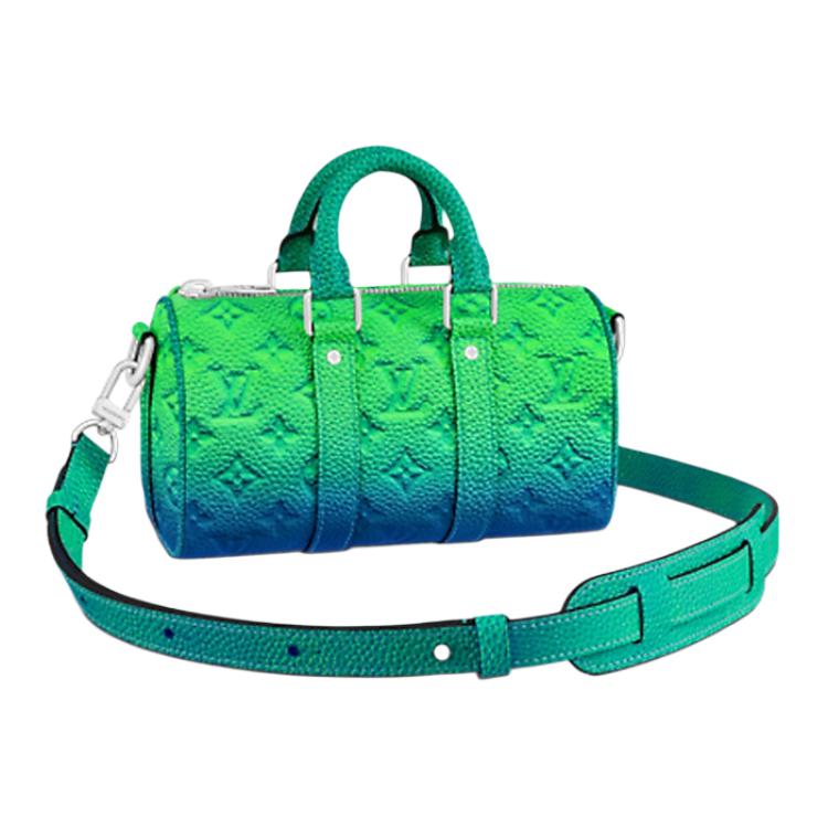 

LOUIS VUITTON Сумка Keepall Xs Taurillon Illusion Blue/Green