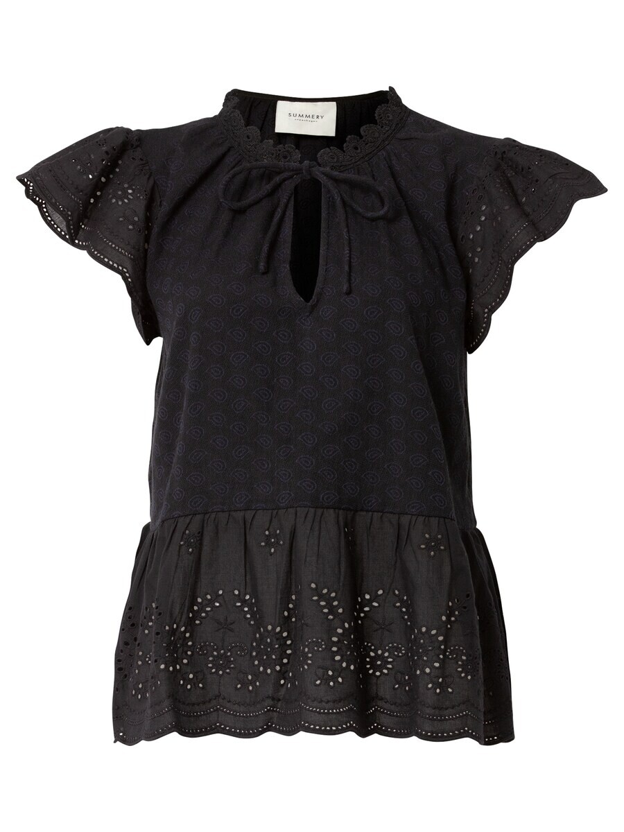 

Блузка с коротким рукавом Summery Copenhagen Blouse Anna, черный