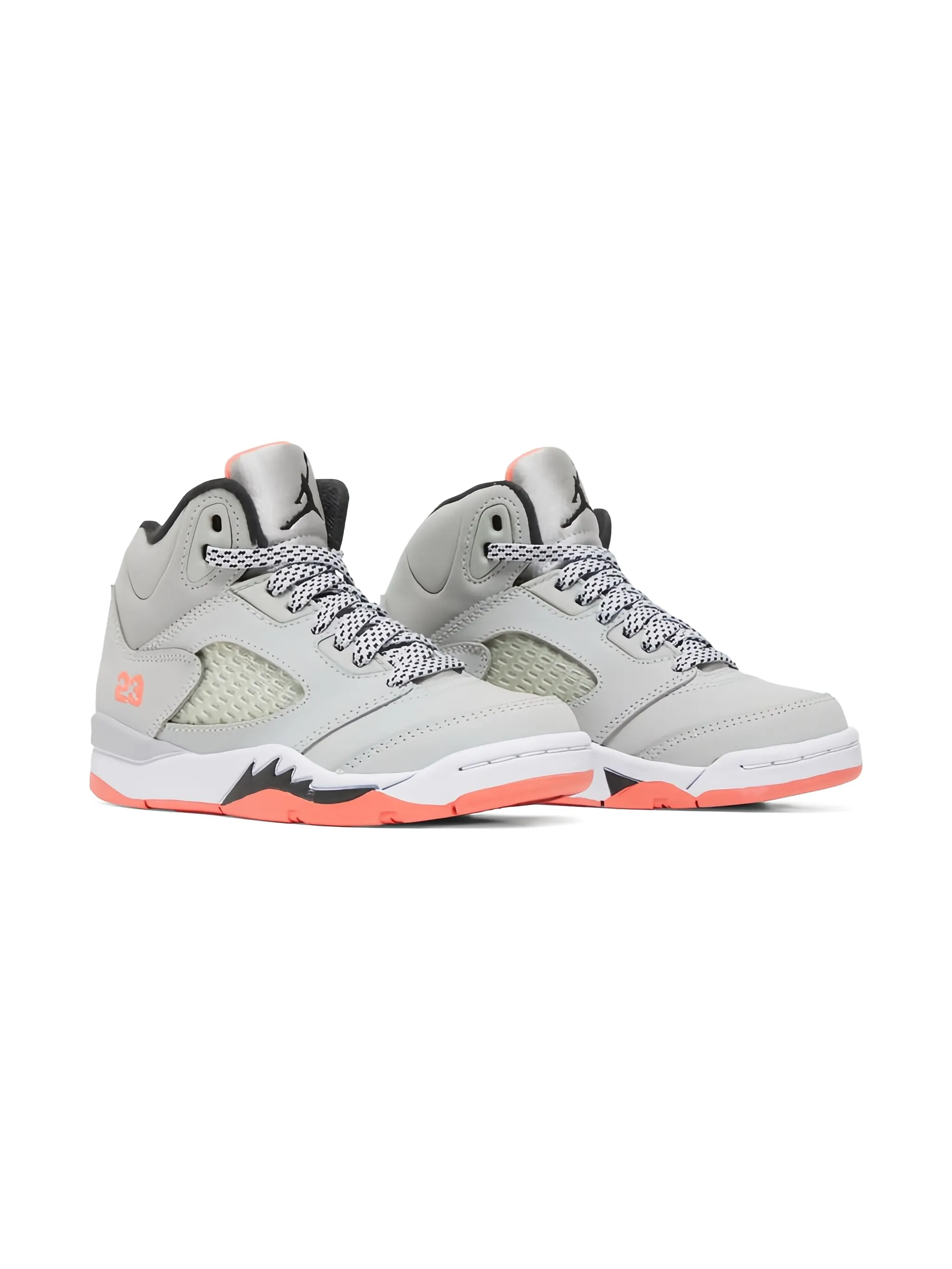 

Кроссовки Air Jordan 5 Retro Wolf Grey/Hot Lava Jordan Kids, серый