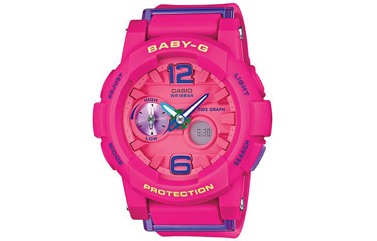 

CASIO Часы Women's BABY-G Red Watch BGA-180-4B3, Pink Dial