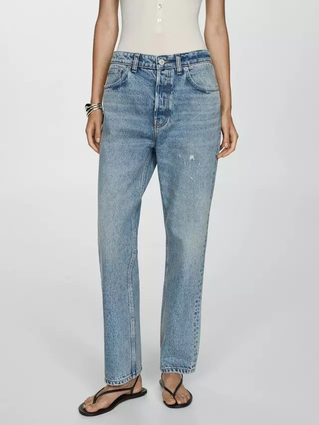 

Джинсы Mango Millie Straight, цвет open blue